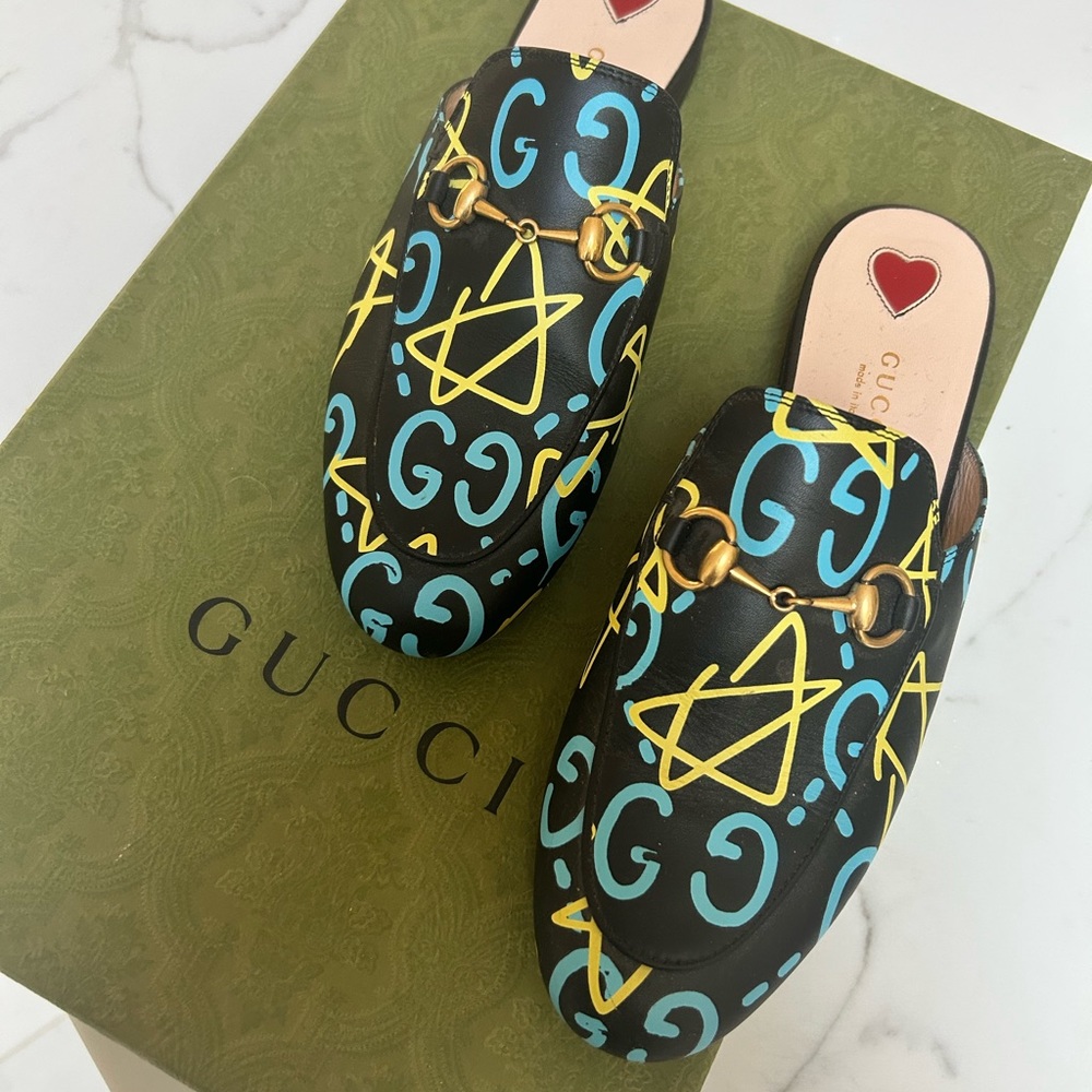 Womens Gucci ghost mules